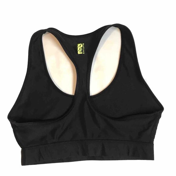 P.E Nation Womens Black Emerging Sports Bra Racerback S Small Logo Unpadded EUC - Picture 2 of 9